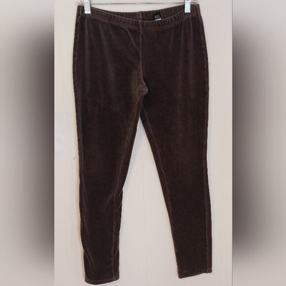 Moda International Vintage Y2K gray low rise velour legging pant. Size S - Picture 1 of 5